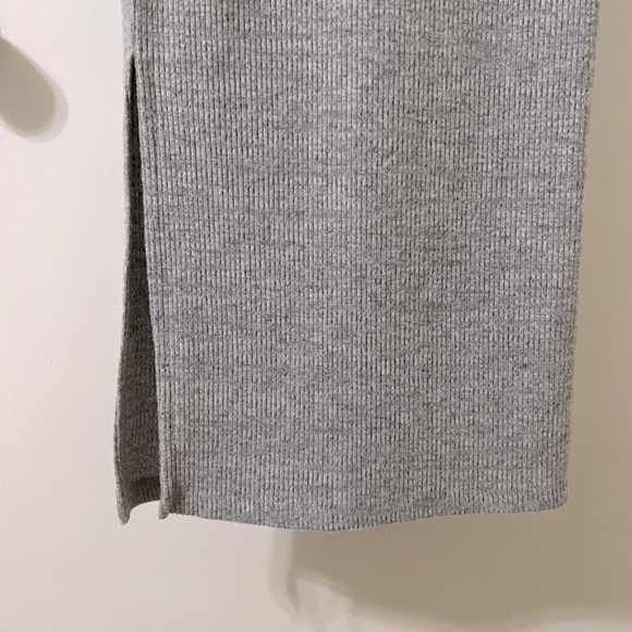 Topshop Wrapped Rib Midi Sweater Dress in Grey size 2 - Picture 11 of 11